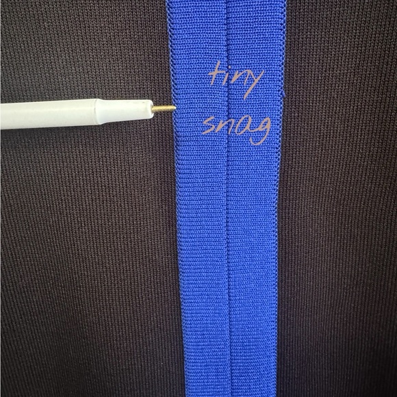 Vintage Misook Skirt Tunic Set Black and Blue Pleated Long Sleeve Women’s Small - Picture 9 of 12